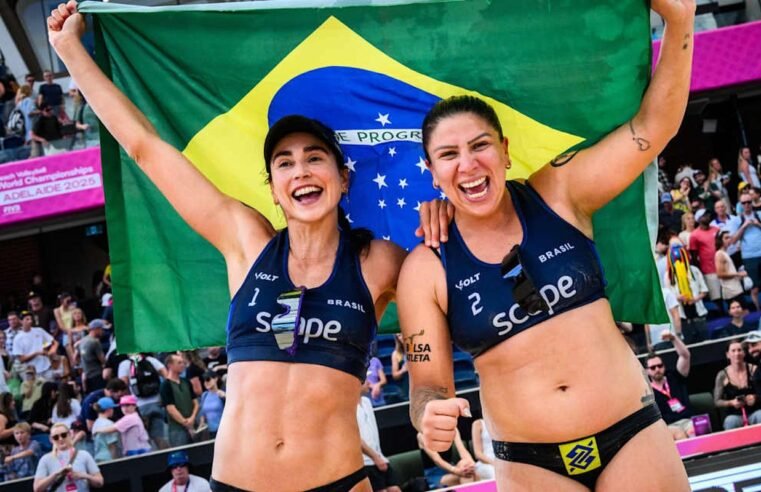 Carol Soberg e Rebecca faturam bronze no Mundial de vôlei de praia