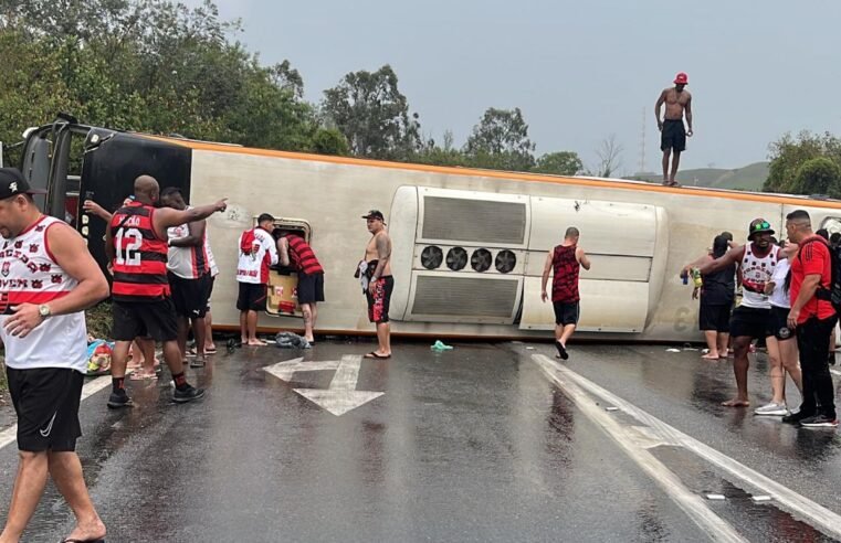 Ônibus de torcida do Fla era emprestado e registro de motorista é mistério