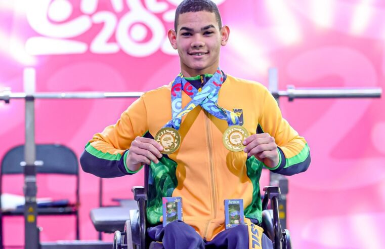 Parapan de jovens: Brasil conquista 12 medalhas em dia de recorde