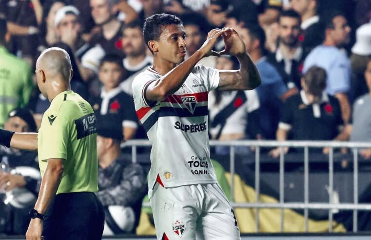São Paulo vence Vasco, mira G6 e derruba tabu de 12 anos em São Januário