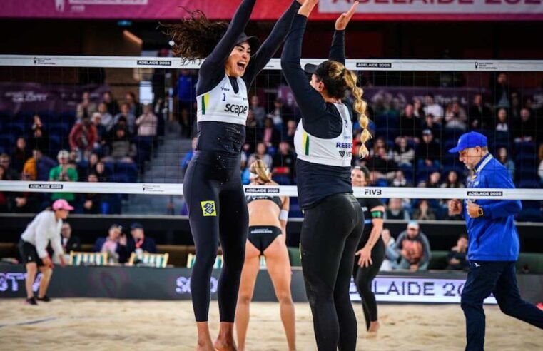 Três duplas brasileiras vão às quartas do Mundial de vôlei de praia