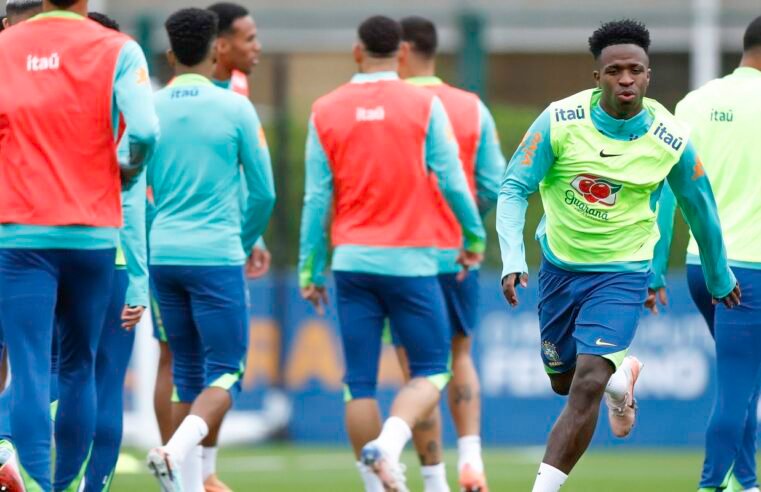 Vinicius Júnior diz que seleção evolui sob comando de Carlo Ancelotti