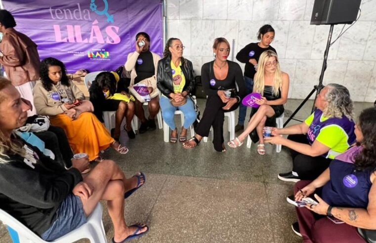 Ministério das Mulheres instala Tenda Lilás em Brasília