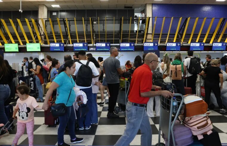 Passageiros de Congonhas relatam cansaço e falta de suporte de aéreas