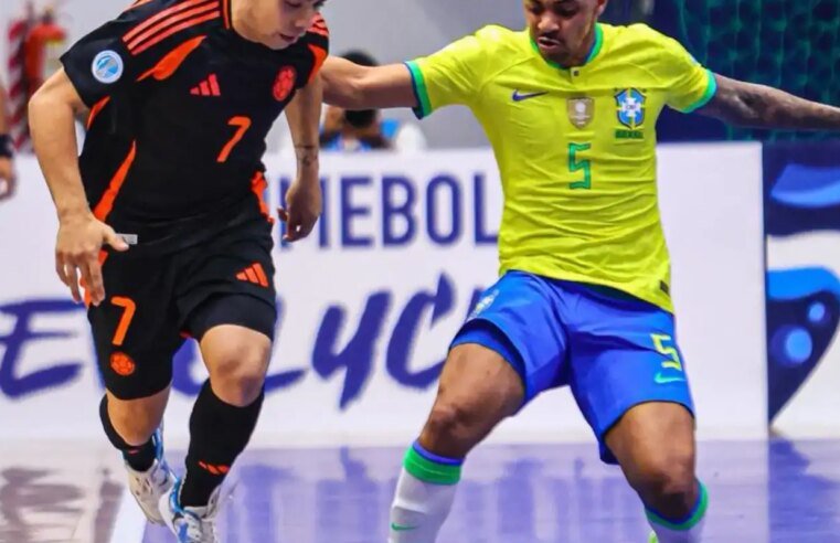 Copa América de Futsal: Brasil empata com Colômbia em estreia difícil