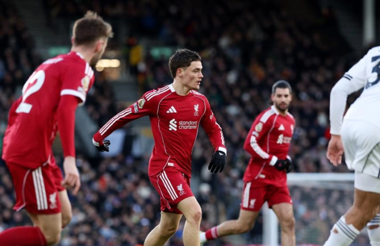 Liverpool e Fulham empatam com gols nos acréscimos; Igor Thiago faz 3 e se aproxima de recorde