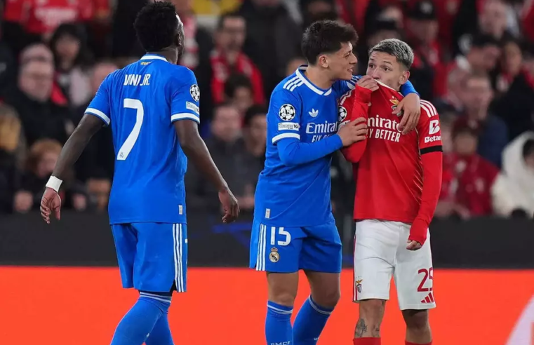Benfica defende argentino acusado de racismo por Vini Jr e cita Eusébio