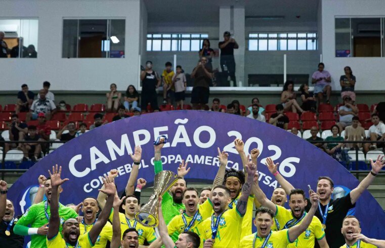 Brasil bate Argentina e conquista 12º título na Copa América de Futsal
