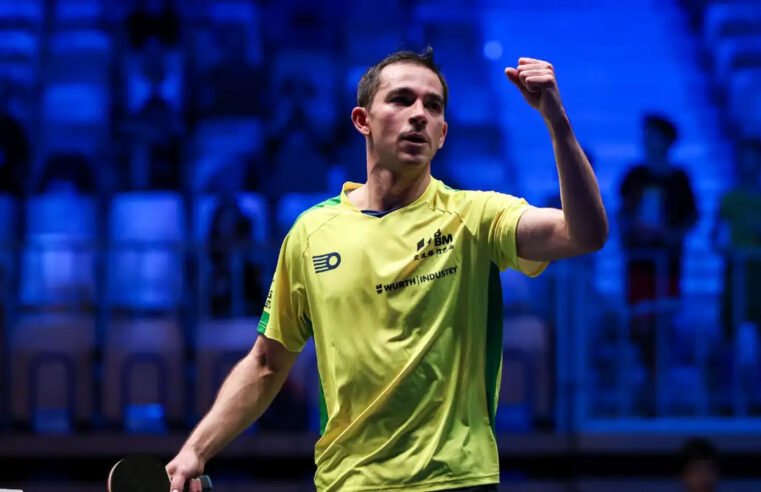 Hugo Calderano assume vice-liderança no ranking mundial de tênis de mesa