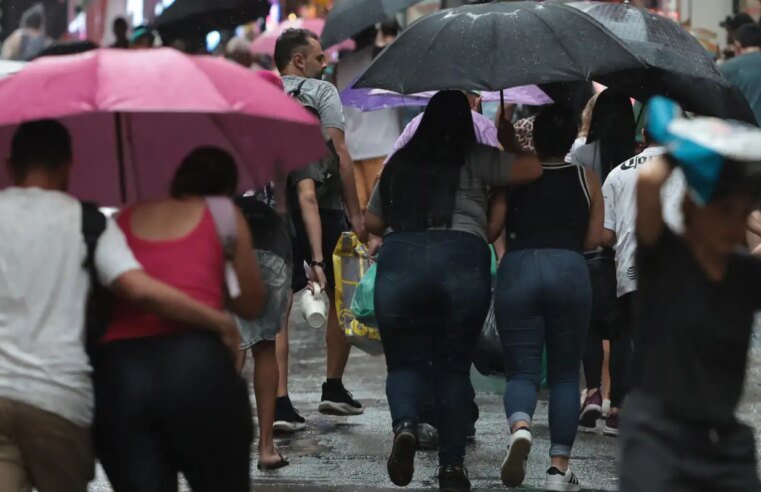 Inmet alerta para chuvas fortes no Sudeste e no Paraná