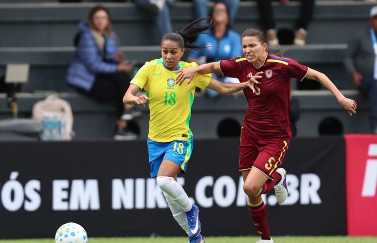 Seleção feminina perde de 2 a 1 para Venezuela em amistoso