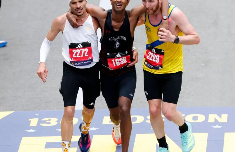 Brasileiro vira manchete por ato de empatia na Maratona de Boston