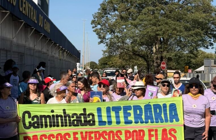 Caminhada literária mobiliza o Gama no combate ao feminicídio
