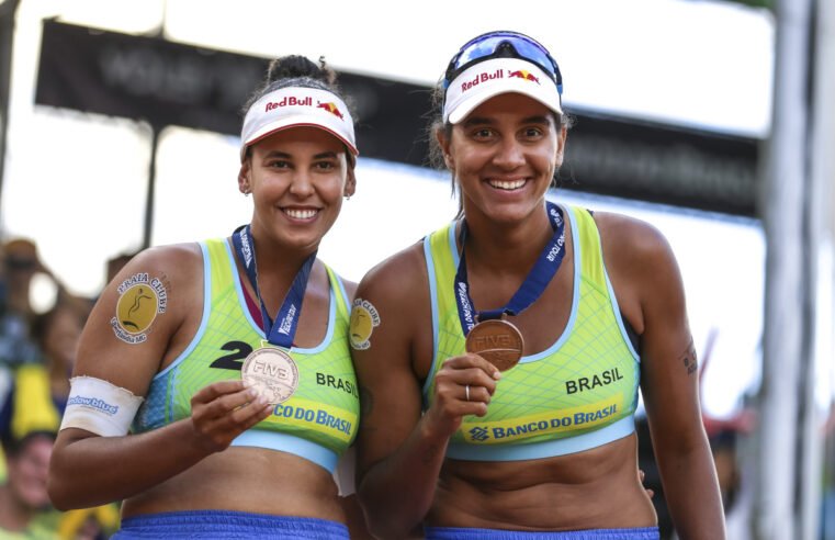 Duda e Ana Patrícia buscam terceiro pódio no vôlei de praia em Brasília
