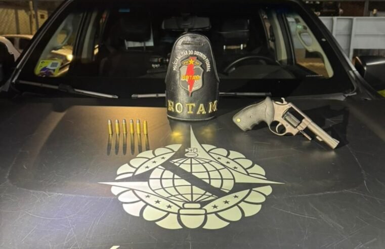 Homem é detido com arma e munições após abordagem no Paranoá