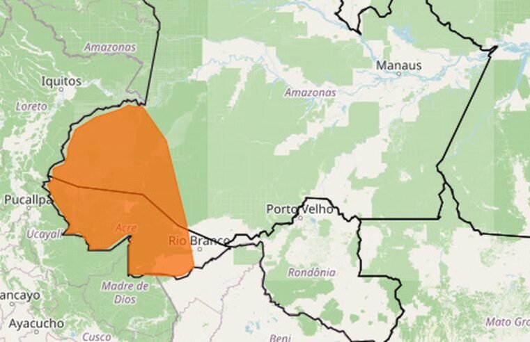 Inmet emite alerta laranja para chuvas em municípios do Acre