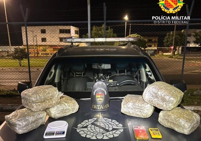 PMDF apreende drogas e materiais do tráfico em Água Quente