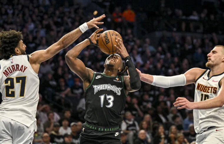 Timberwolves dominam defesa, atropelam Denver Nuggets e abrem 2 a 1 na série