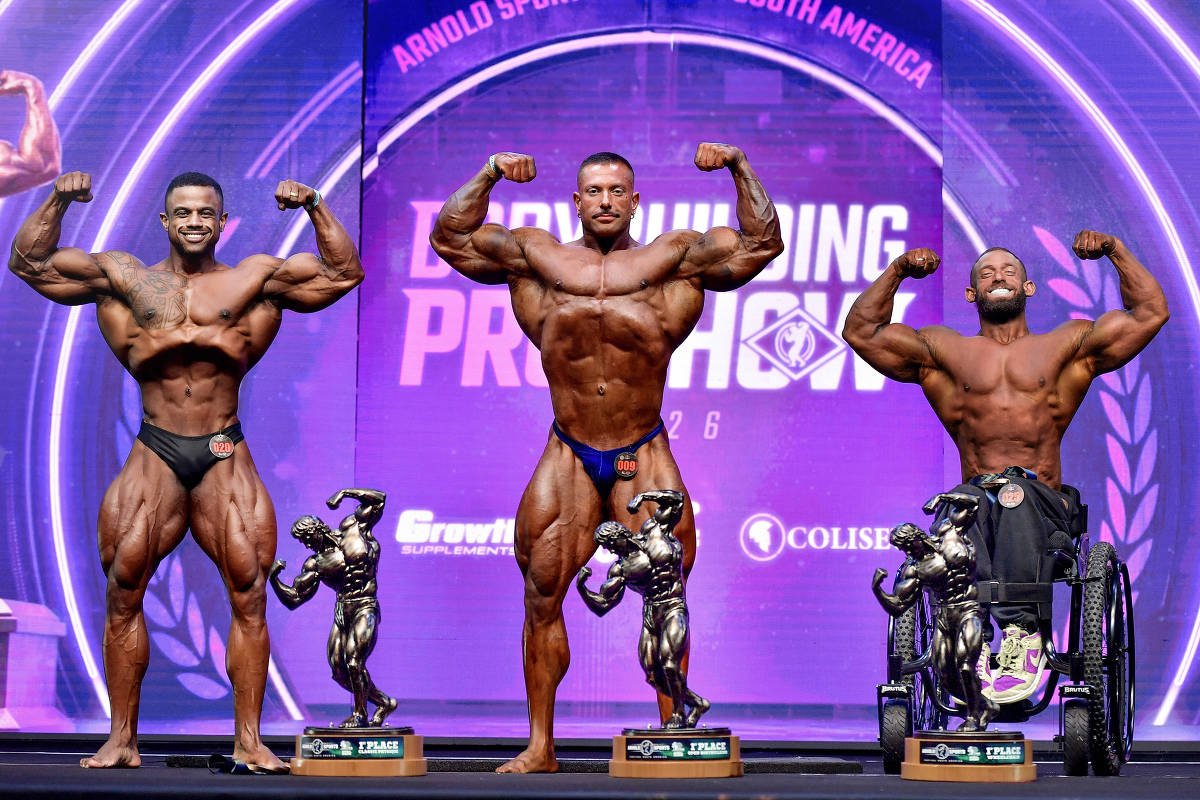 Veja todos os campeões profissionais do Arnold Classic Brasil 2026