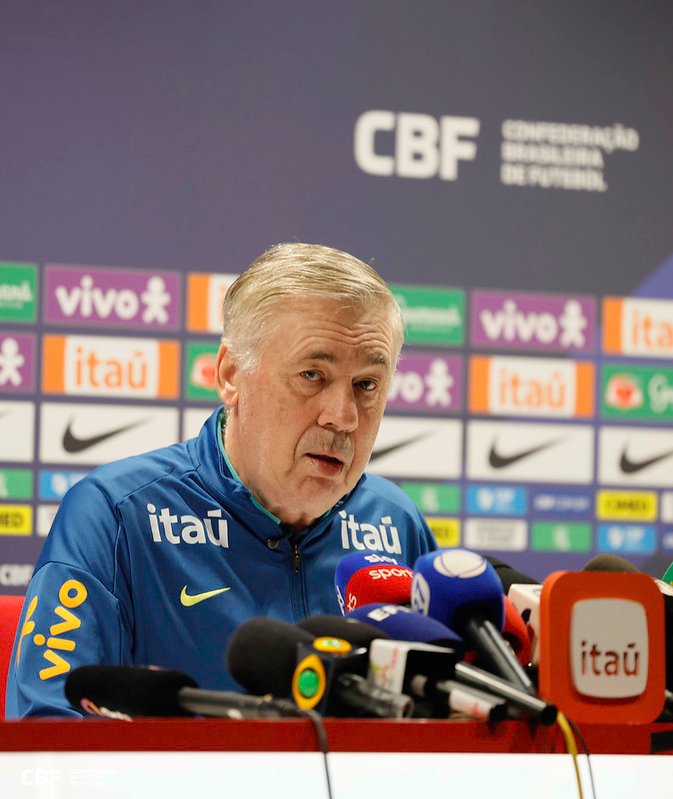 Ancelotti fecha lista com 55 que deve ter Neymar, Estêvão e Thiago Silva
