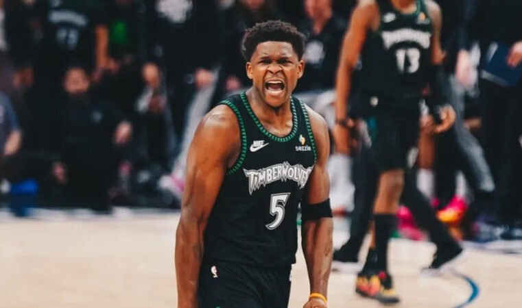 Anthony Edwards dedica vitória à mãe após virada dos Timberwolves sobre os spurs