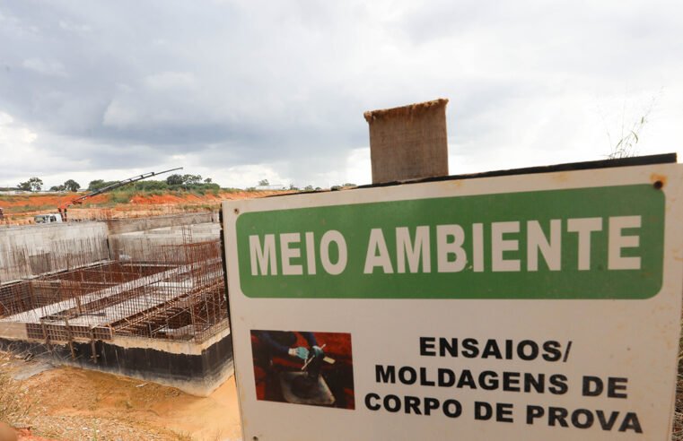 Caesb avança na construção de unidade de polimento na ETE Melchior
