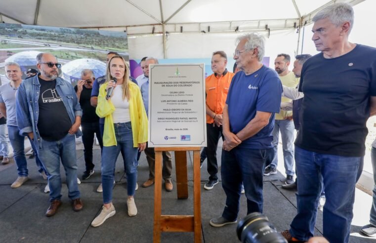 Celina Leão inaugura reservatórios de água em Sobradinho, beneficiando 355 mil pessoas