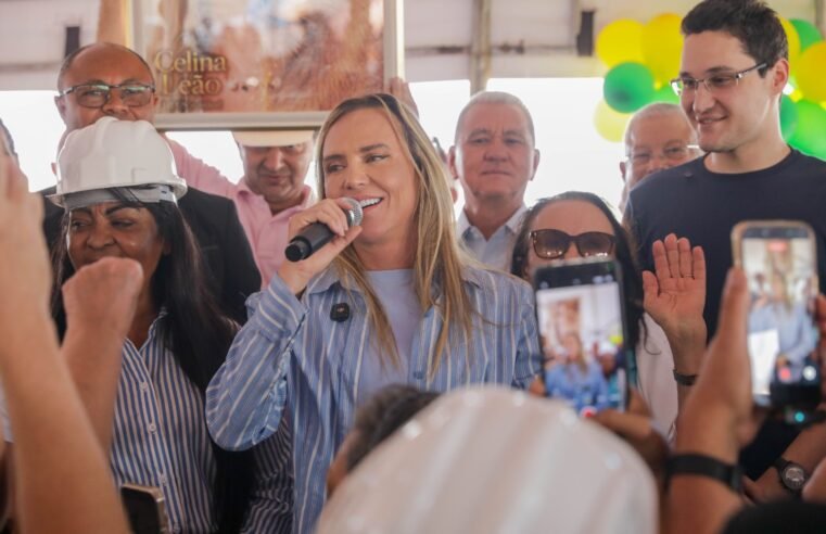 Celina Leão visita obras de residencial em Samambaia