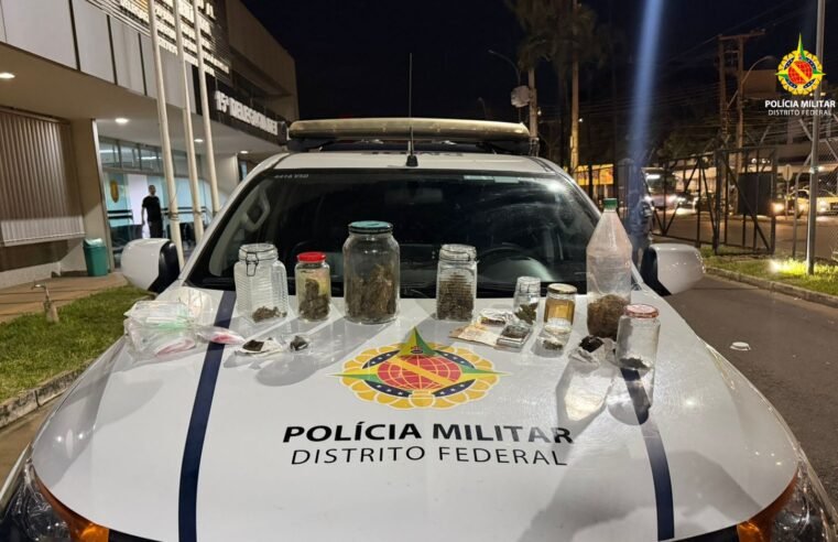 Cheiro forte de maconha leva PMDF a prender suspeito por tráfico em Ceilândia