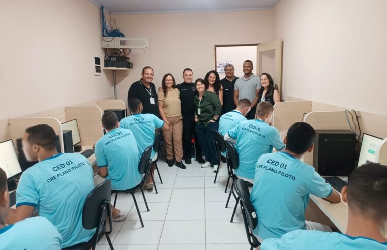 EJA a distância chega ao sistema prisional do DF com laboratórios de informática