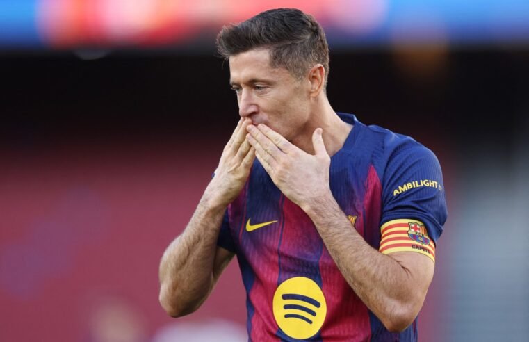 Lewandowski se despede do Barcelona