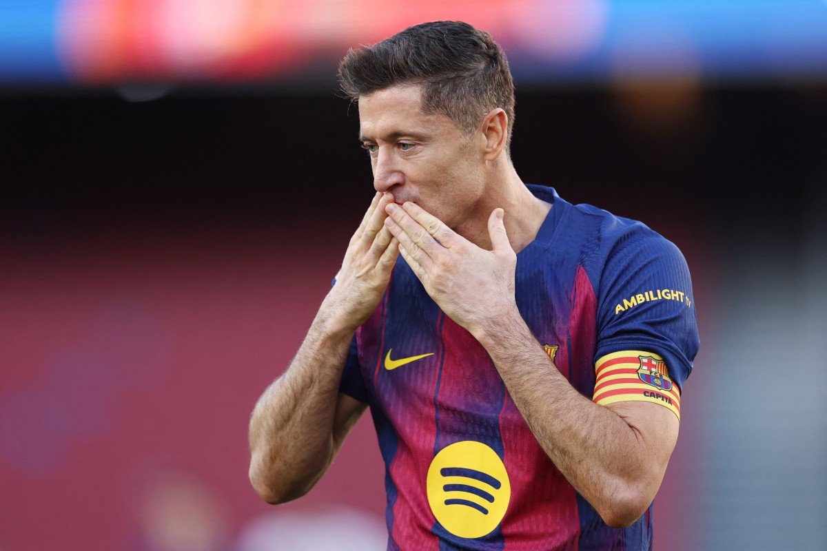Lewandowski se despede do Barcelona