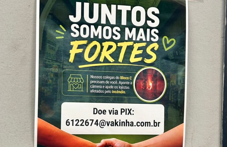 Lojistas afetados por incêndio retomam atividades na Feira dos Importados 