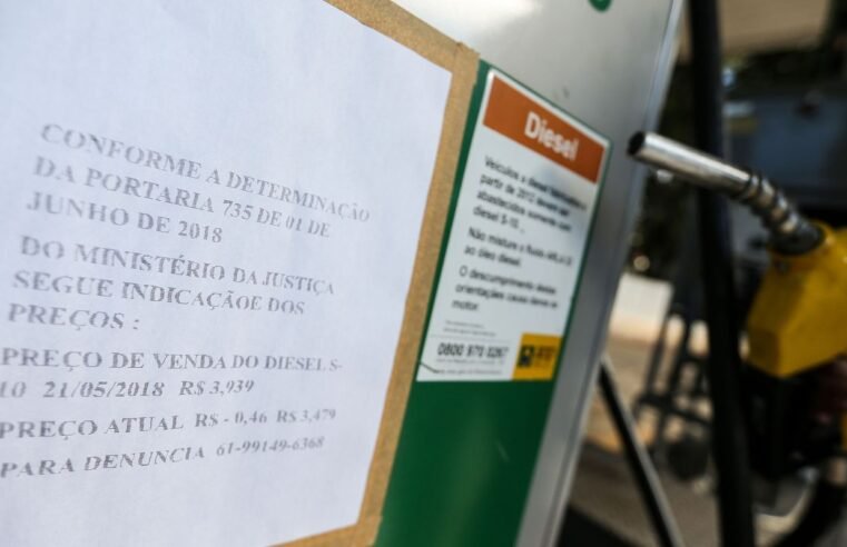 Óleo diesel cai pela 4ª vez em cinco semanas e acumula recuo de 4,5%