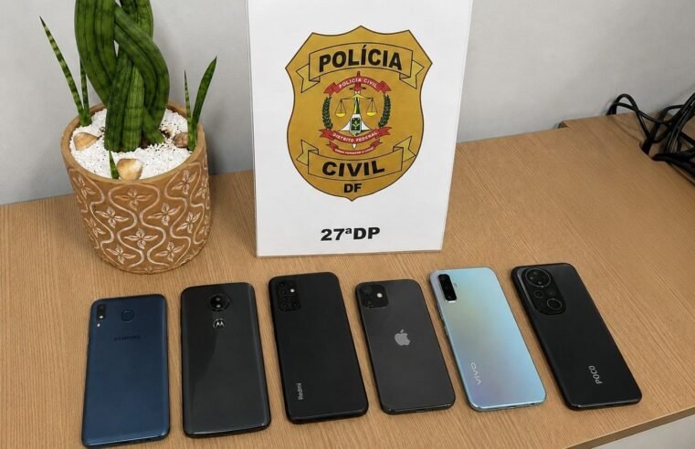 Operação da PCDF recupera celulares furtados e identifica receptadores no Recanto das Emas