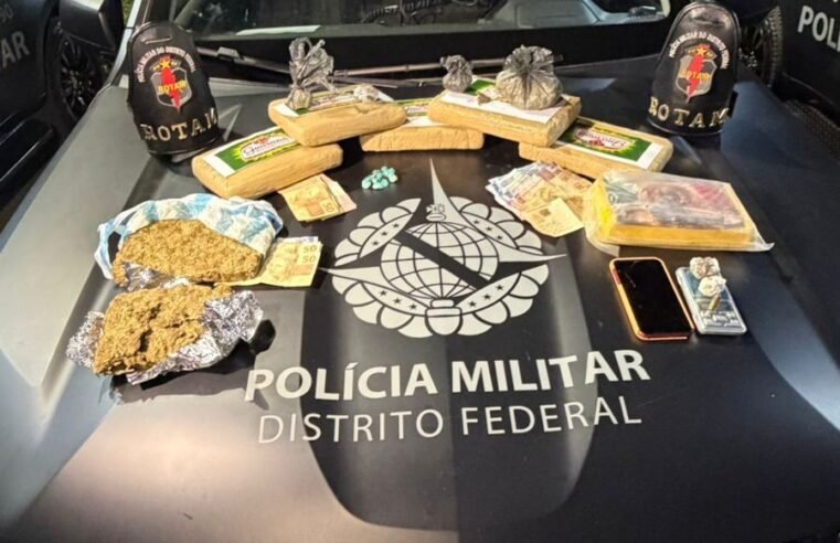 ROTAM prende dois suspeitos e apreende drogas em Arniqueiras