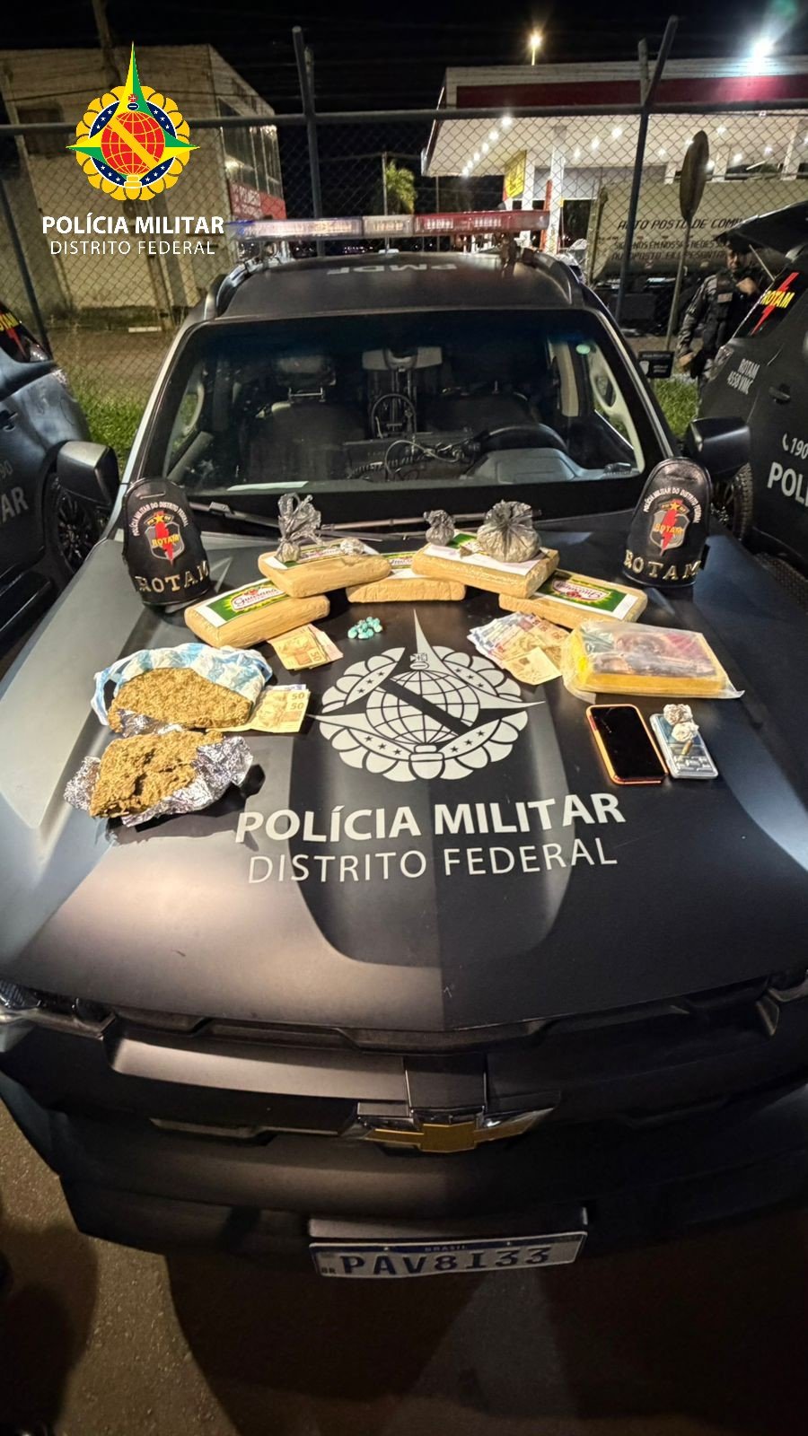 ROTAM prende dois suspeitos e apreende drogas em Arniqueiras