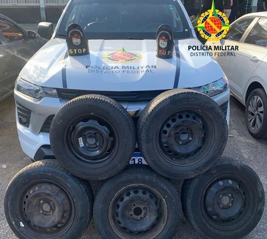 Suspeito de furtar rodas e pneus de carros é preso pela PMDF no Itapoã