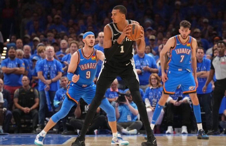 Thunder reage após derrota inicial, freia Victor Wembanyama e empata final do Oeste contra os San Antonio Spurs