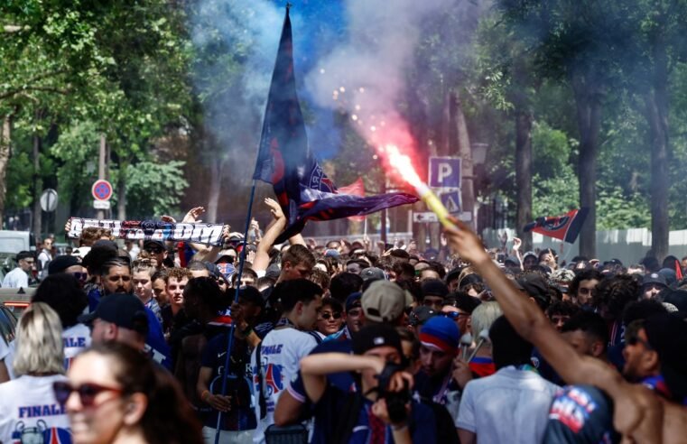 Torcedores de PSG e Arsenal entram em confronto antes da final da Champions League
