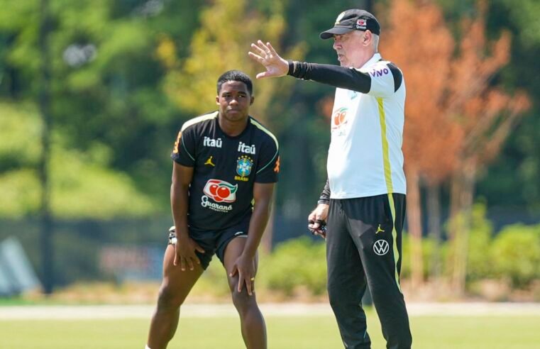 Ancelotti admite mudanças contra Haiti e desconversa sobre Endrick