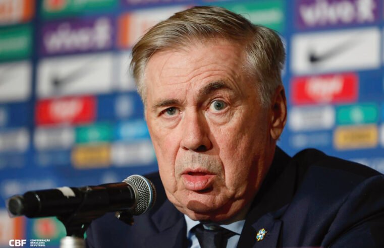 Ancelotti avisa que Brasil pode competir “com qualquer seleção do mundo”