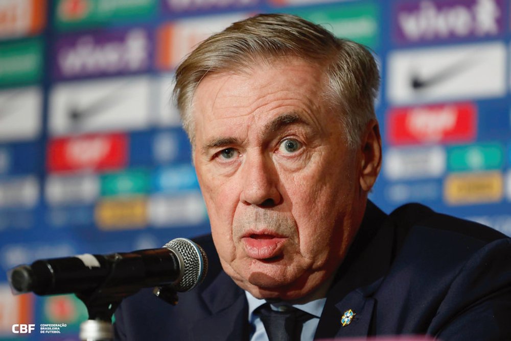 Ancelotti avisa que Brasil pode competir “com qualquer seleção do mundo”