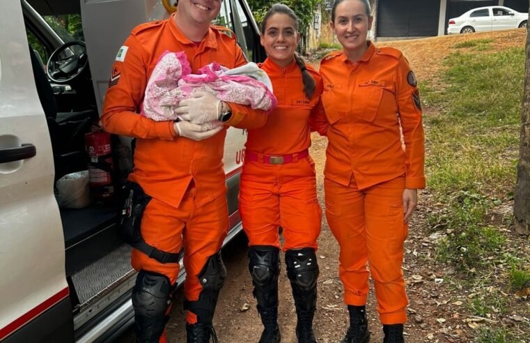 Bombeiros auxiliam parto emergencial e ajudam no nascimento de bebê em Taguatinga