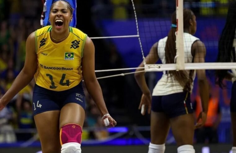 Brasil sofre, mas bate Itália por 3 sets a 2 na Liga das Nações