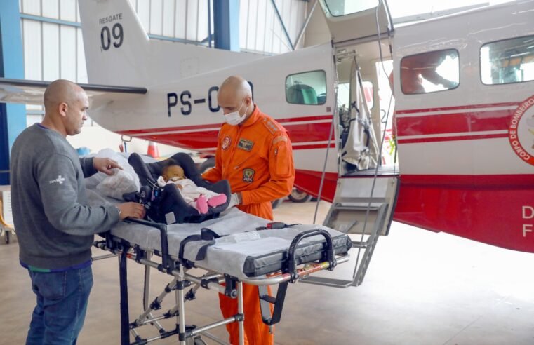 CBMDF leva bebê a Curitiba para transplante de fígado