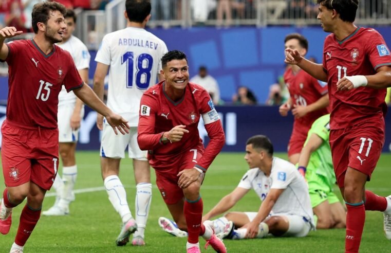 Cristiano Ronaldo faz dois gols e Portugal vence o Uzbequistão por 5×0