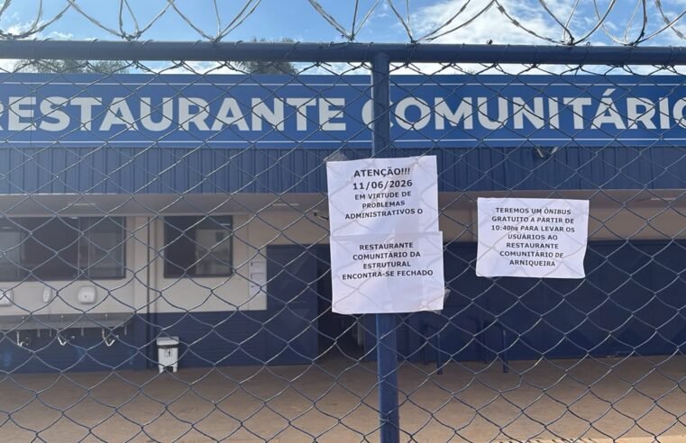 Funcionários do Restaurante Comunitário da Estrututal entram em greve