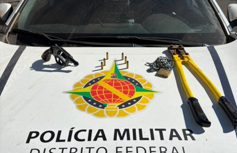 Homem é preso após ameaça com arma e invasão de chácara no Pôr do Sol