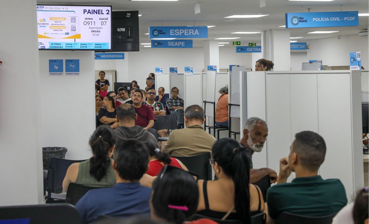 Na Hora supera 677 mil atendimentos no DF em 2026